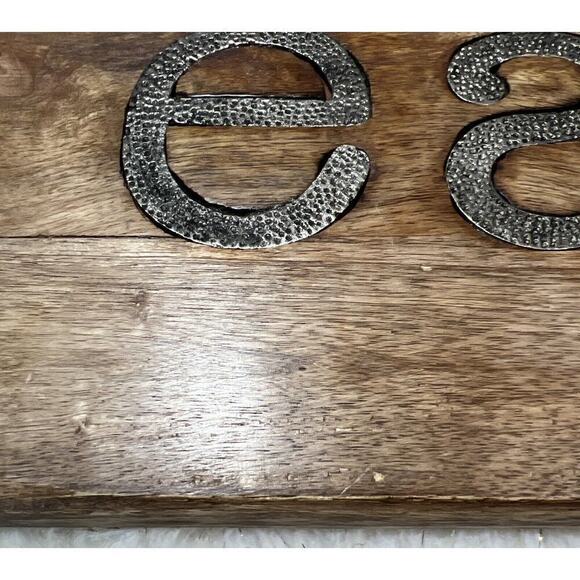 Mud Pie Cutting‎ Board Cheese Appetizer Charcuterie With Word EAT - Picture 5 of 11